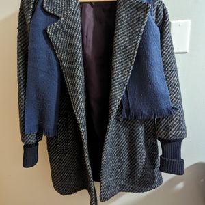 Vintage Thinsulate wool jacket with scarf